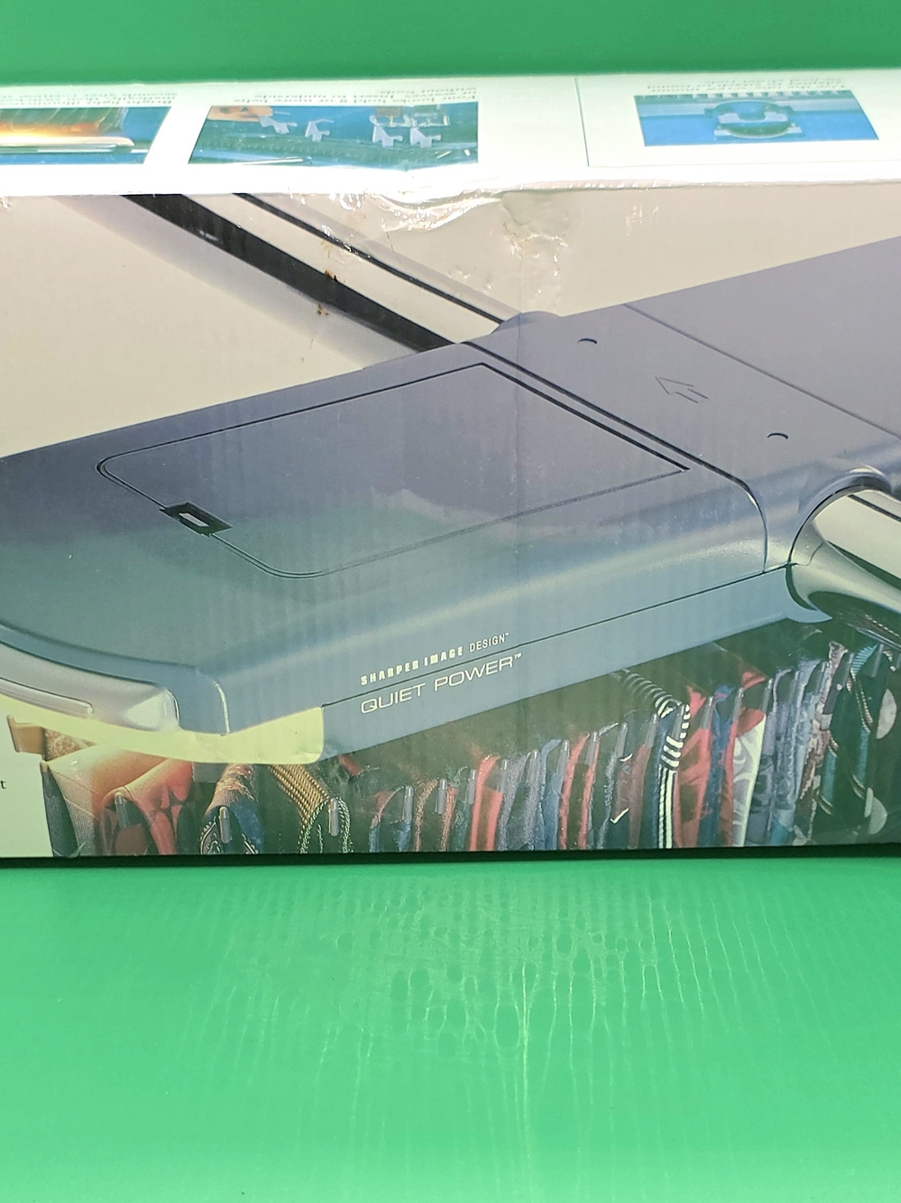 NEW/SEALED Sharper Image Motorized QUIET POWER TIE RACK - Holds 72 Ties